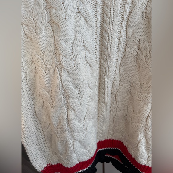 Cozy Knit Sweater with Red and Black Accents - Picture 3 of 7